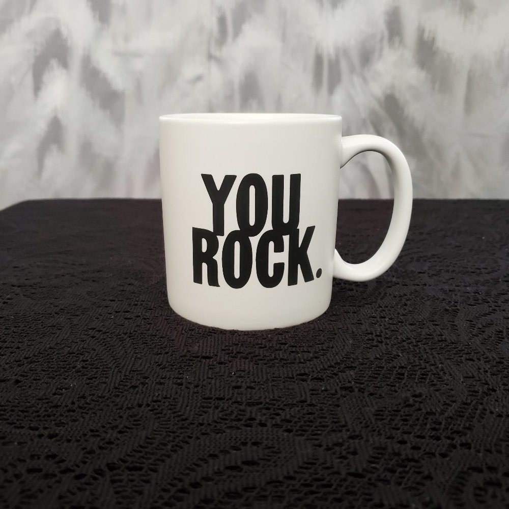 🤩3/$15! UNUSED Quotable Mugs "You Rock" coffee/tea mug